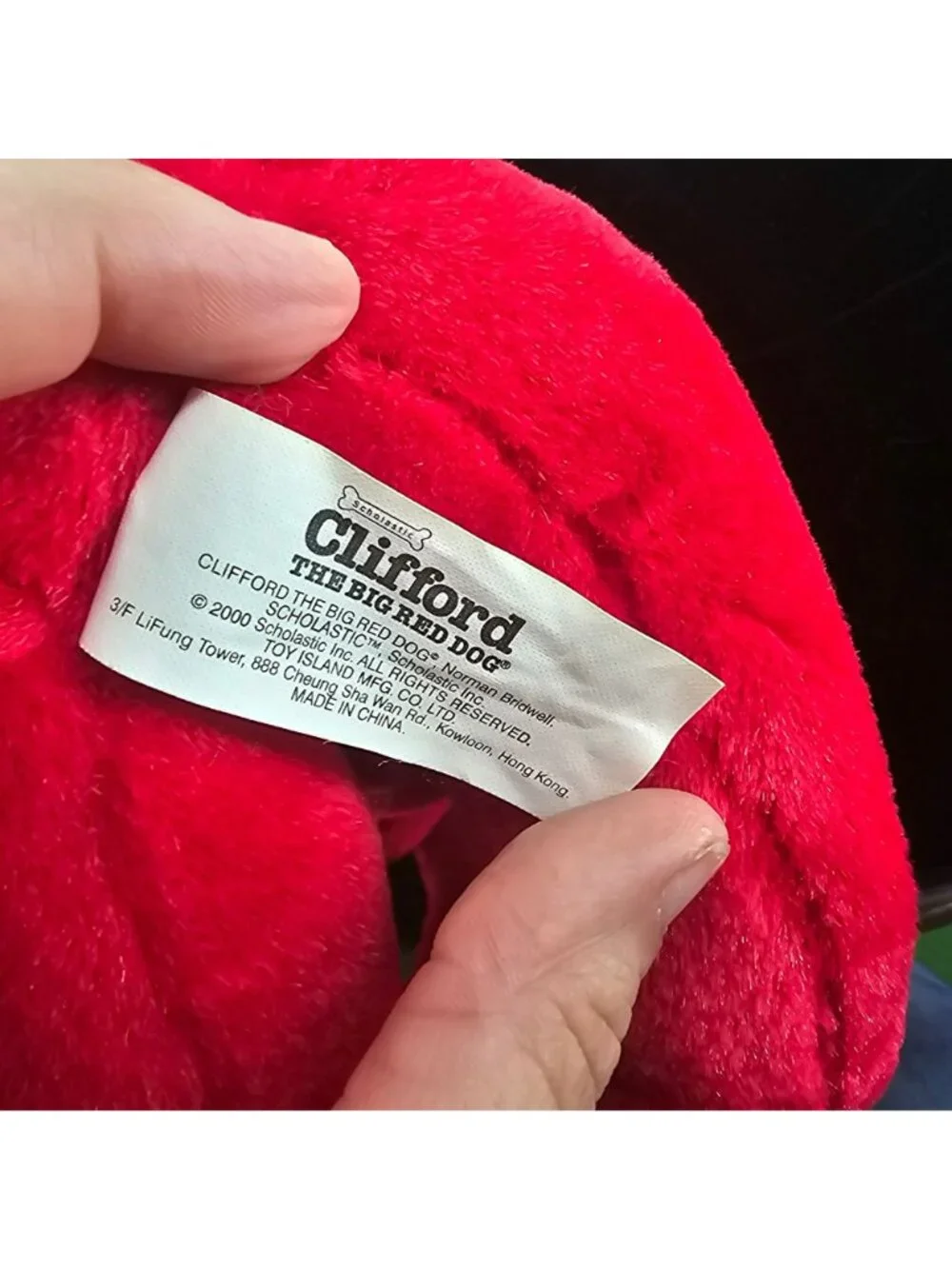 Clifford The Big Red Dog Plush Toy 2000 Scholastic 12
